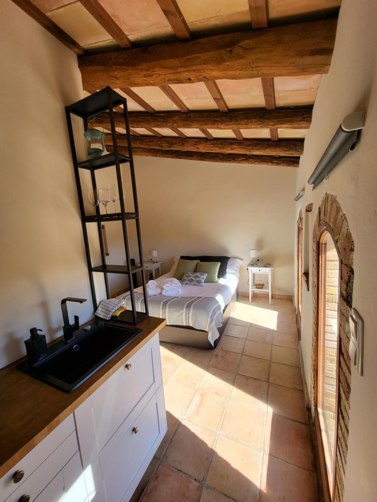 Casa Rural Masia Les Apieres El Pla de Manlleu Bagian luar foto