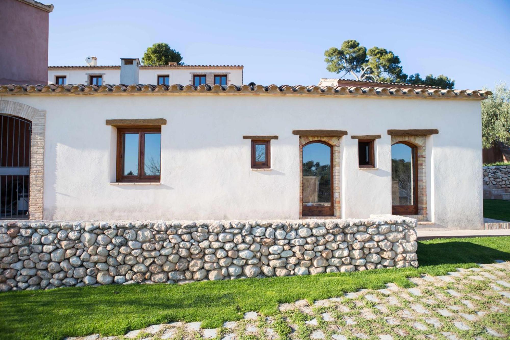 Casa Rural Masia Les Apieres El Pla de Manlleu Bagian luar foto